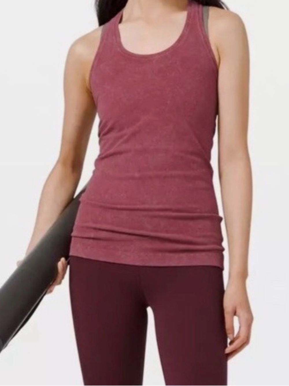 lululemon athletica Maroon Racerback Tank Top